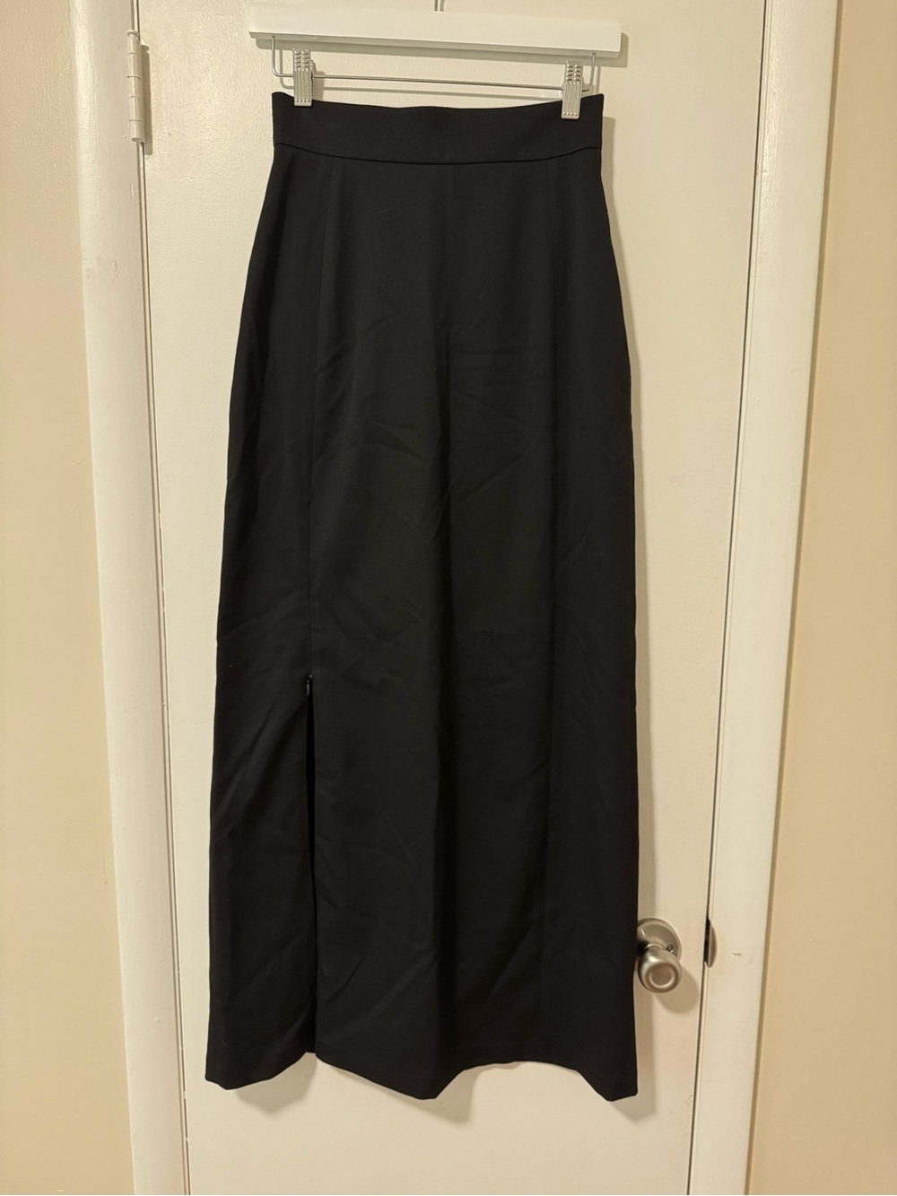 Black Maxi Skirt with Side Slit